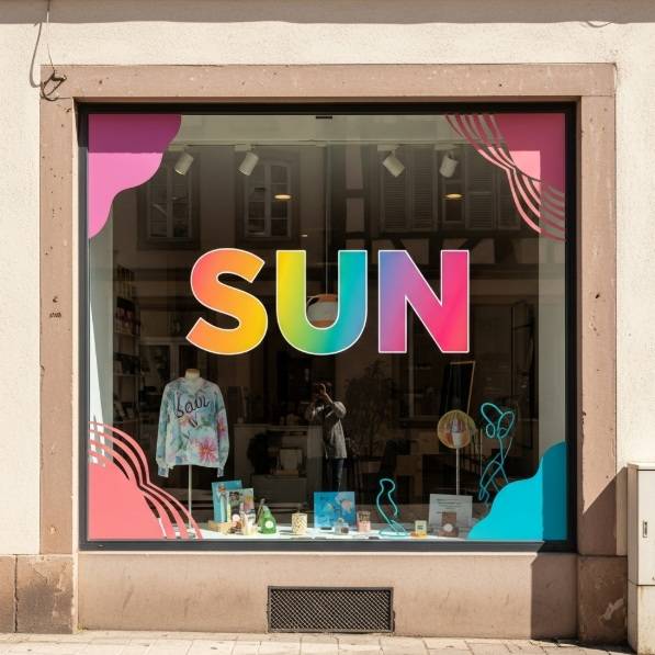 Stickers vitrine sur mesure
