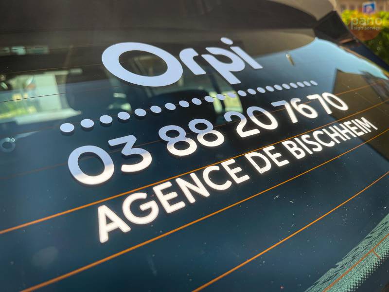 Covering véhicule pour une Mercedes Classe A pour l’agence d’Orpi à Bischheim