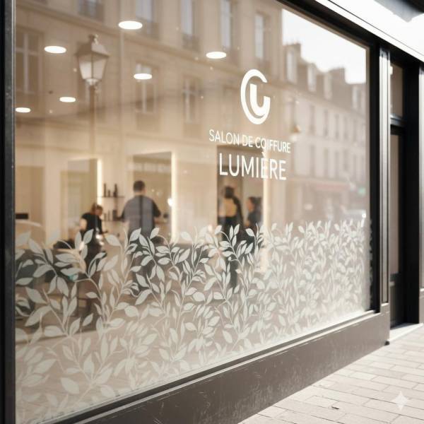 Film dépoli pour vitrine