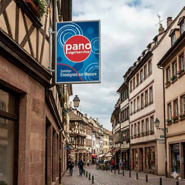 Prix d'une enseigne drapeau à Strasbourg chez Pano'Sign services